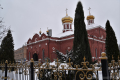 Богослужение в праздник Сретения Господня. Гимназисты в обители, 15.02.2023г.