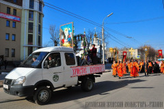 Казанский монастырь принял участие в общегородском Пасхальном крестном ходе, 12.04.2015г.