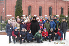 Школьники из лицея №3 в гостях у монастыря, 31.01.2020г.